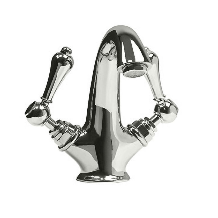 Imperial Regent Polished Nickel Tall Mono Basin Mixer With Pop Up Waste